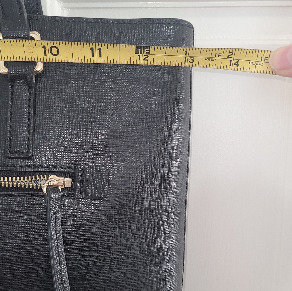 Dooney & Bourke Black Tote with Gold Accents - Picture 5 of 11